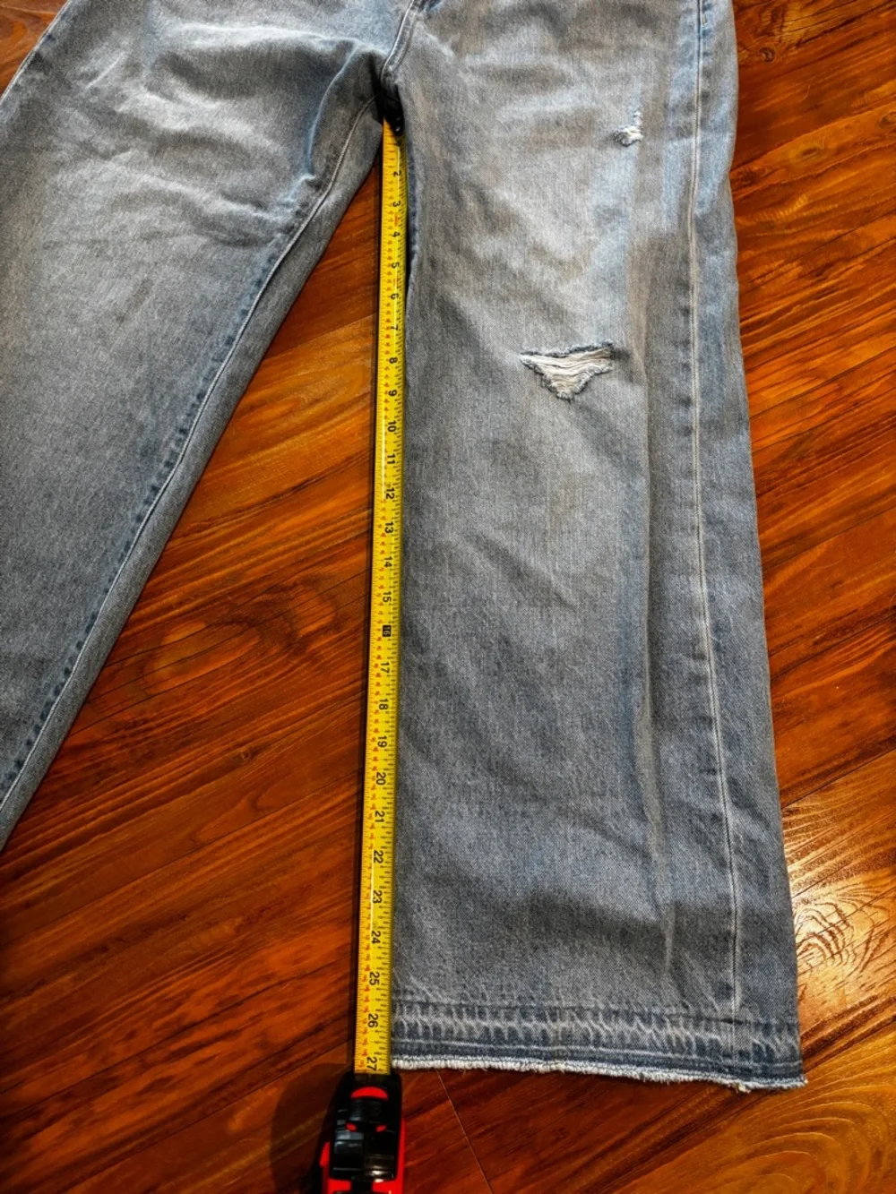 Old Navy Kids Light Blue High Rise Baggy Wide Leg Jeans 18+